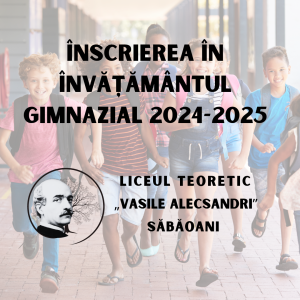 înscrierea în învățământul gimnazial 2024-2025